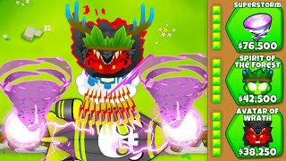 5-5-5 Druid HACKED Bloons TD 6! (Stacking Tower Challenge)