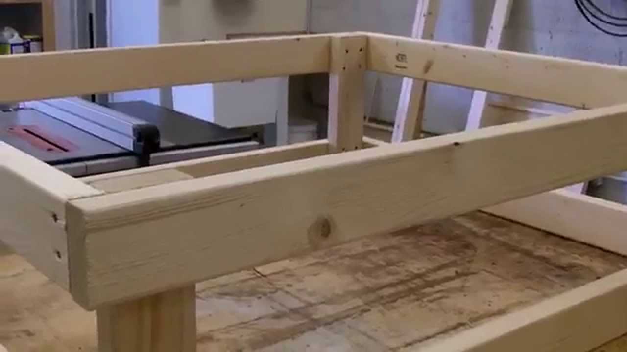 Bed Frame Build (Pt1)- Bug-Out/Stealth Van - YouTube