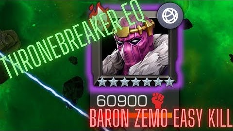 Overture Of Evil - Thronebreaker Event Quest - Baron Zemo Boss Easy Kill - MCOC
