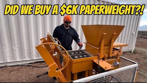 Interlocking compressed earth block machine problems