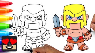 How To Draw Barbarian | Clash of Clans screenshot 4