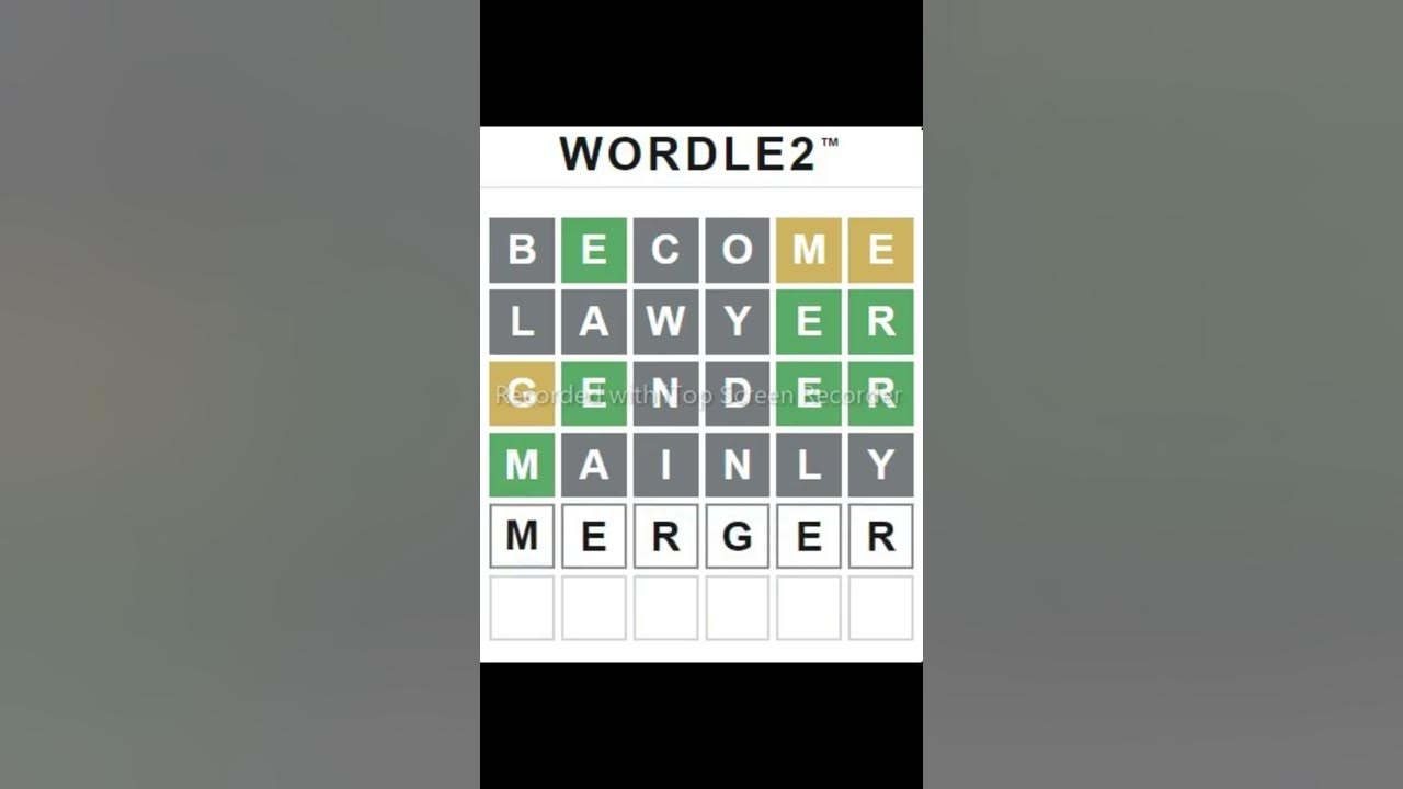 wordle 2 answer today wordle2 wordle 2 today Wordle 2 Word