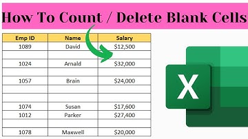 How To Count and Delete Blank Cells In Excel !!!
