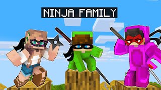 Adopted By a NINJA FAMILY in Minecraft! screenshot 1