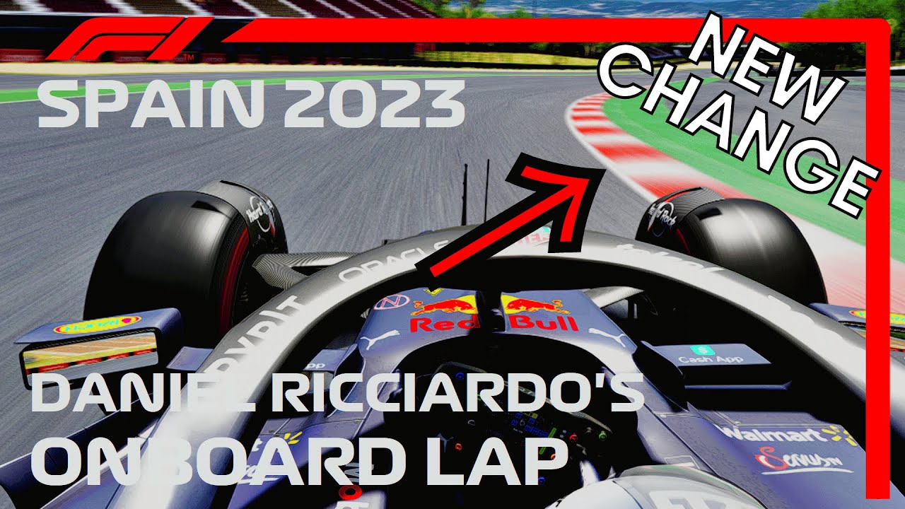 NEW F1 2023 SPAIN Layout Hotlap Onboard