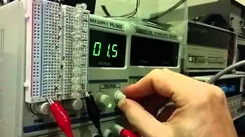 LEDs connected to a diode ladder