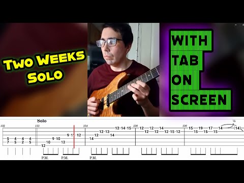 All That Remains Two Weeks Raw One Take Guitar Solo Tab On Screen 