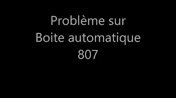 Problème boîte de vitesse sur Peugeot 807 ?