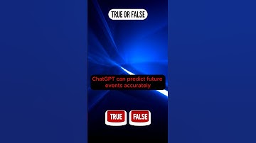 ChatGPT can predict future events accurately.