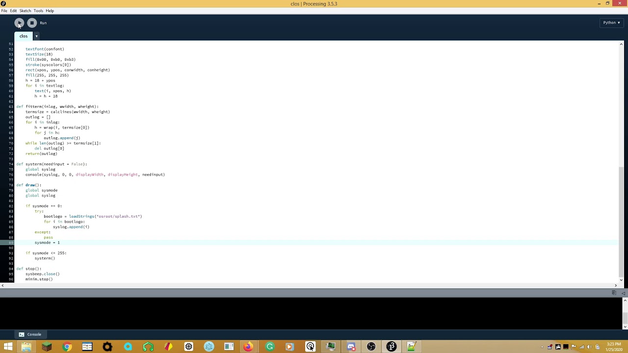 Messing around with Processing in Python mode because why not - YouTube