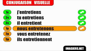 FRENCH VERB CONJUGATION = Entretenir = Indicatif Présent