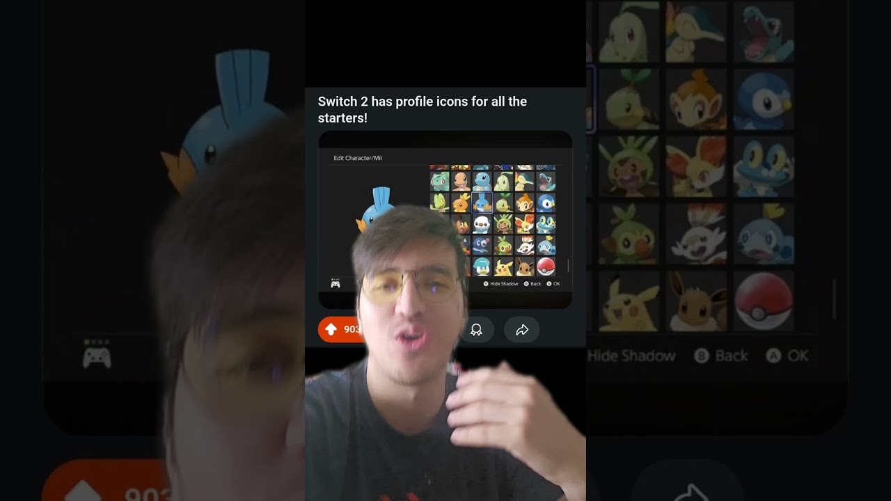 Pokemon Starter Icons added to Switch 2! 