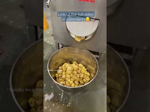 Automatic Potato Peeling Machine Gurudwara Bangla Sahib🙏🏻🙏🏻 #potato #automatickitchen