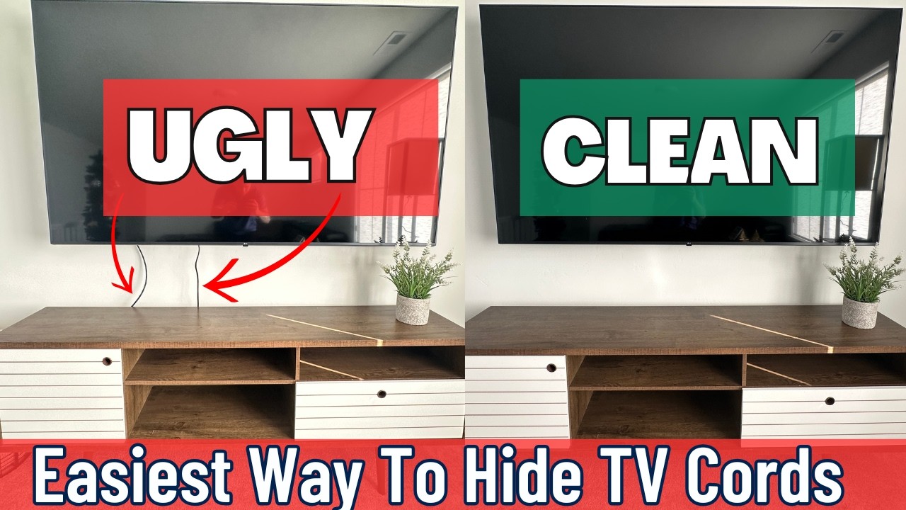 How to Hide TV Power Cords The Easy Way (ECHOGEAR In- Wall Cable ...