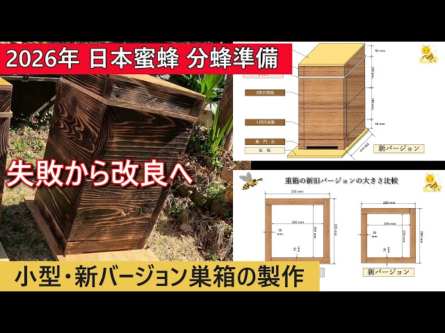 Japanese honeybee swarm preparation for 2026. Making a new
