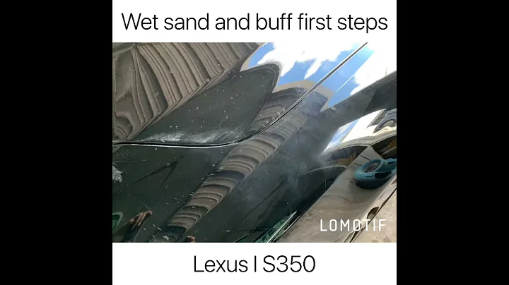 Wet sanding and buffing