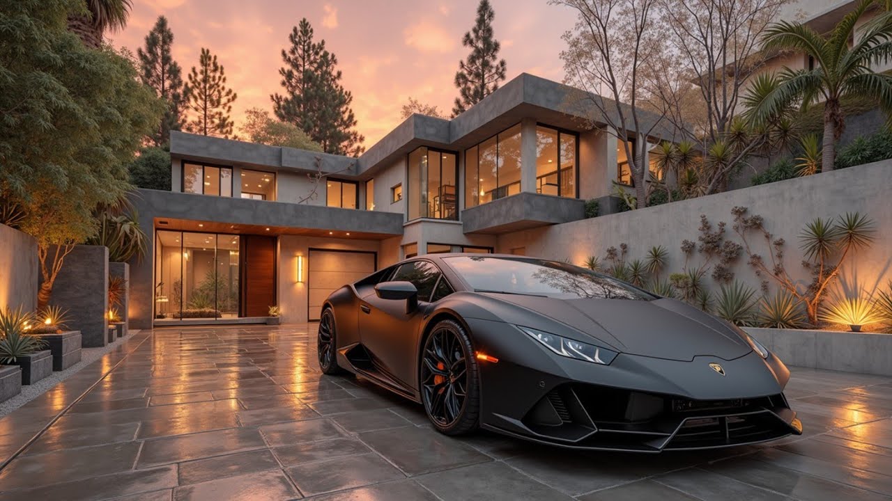 Атмосфера заката в роскошном особняке | Расслабляющая музыка для вождения, работы и сосредоточения