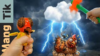 Monster chicken is here! Monster chicken hunt and eat | Mang Tik ASMR