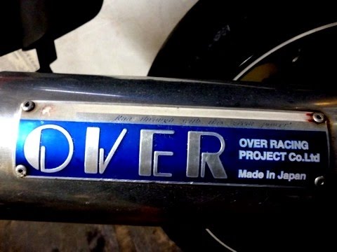 【音動画有り】XJR1300マフラー　XJR1300 OVERマフラー OVER RACING（オーバーレーシング） OVER オーヴァー SESMIC-3 ステン