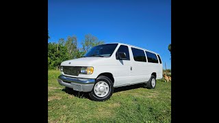 2000 Ford Econoline E350 XL 15 passenger van • k9motors.com