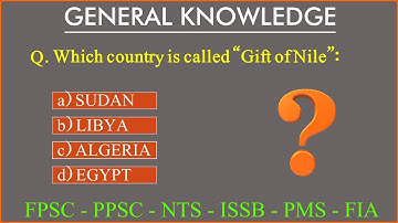 General Knowledge Mcqs for Competitive Exams | GK MCQs for NTS PPSC FPSC ARMY ISSB POLICE  and FIA