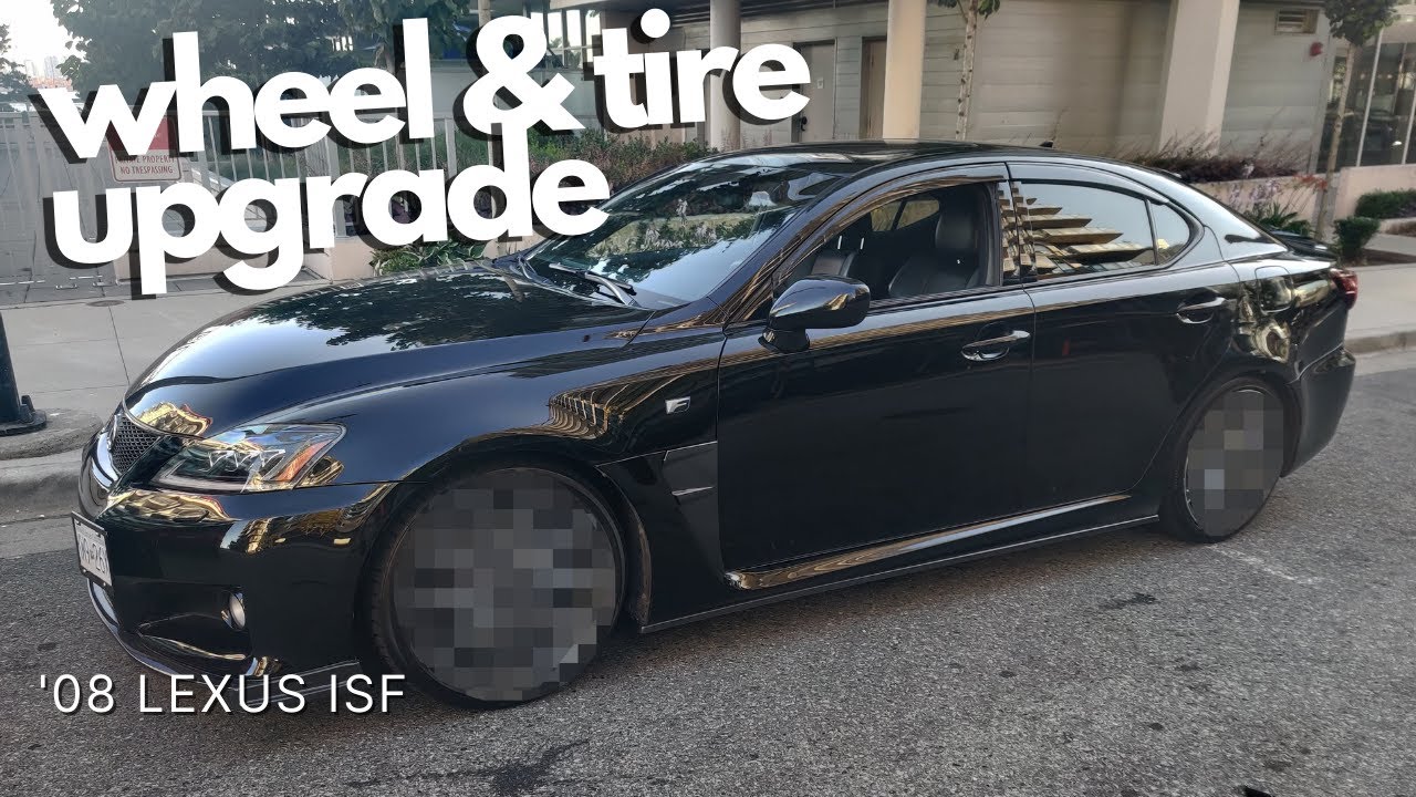 lexus isf gets a new old set of wheels & tires