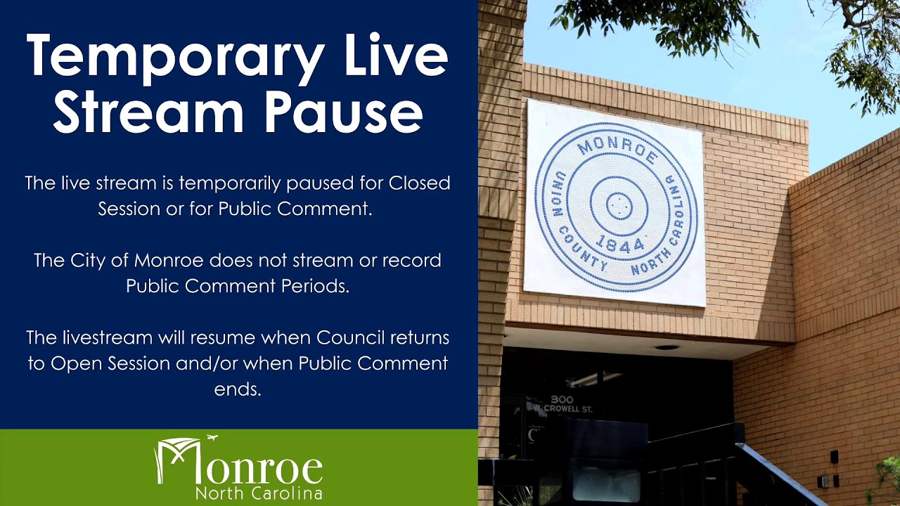 City Council Regular Meeting of January 13, 2026 | City of Monroe, NC