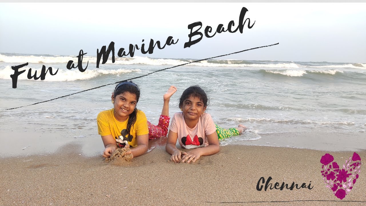 Marina Beach - World's second longest beach |Travel to Beach | Fun at Beach | Kids play at Beach |