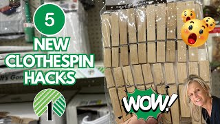 WOW! 5 EASY & CHEAP CLOTHESPIN DIY HOME DECOR HACKS YOU MUST TRY.