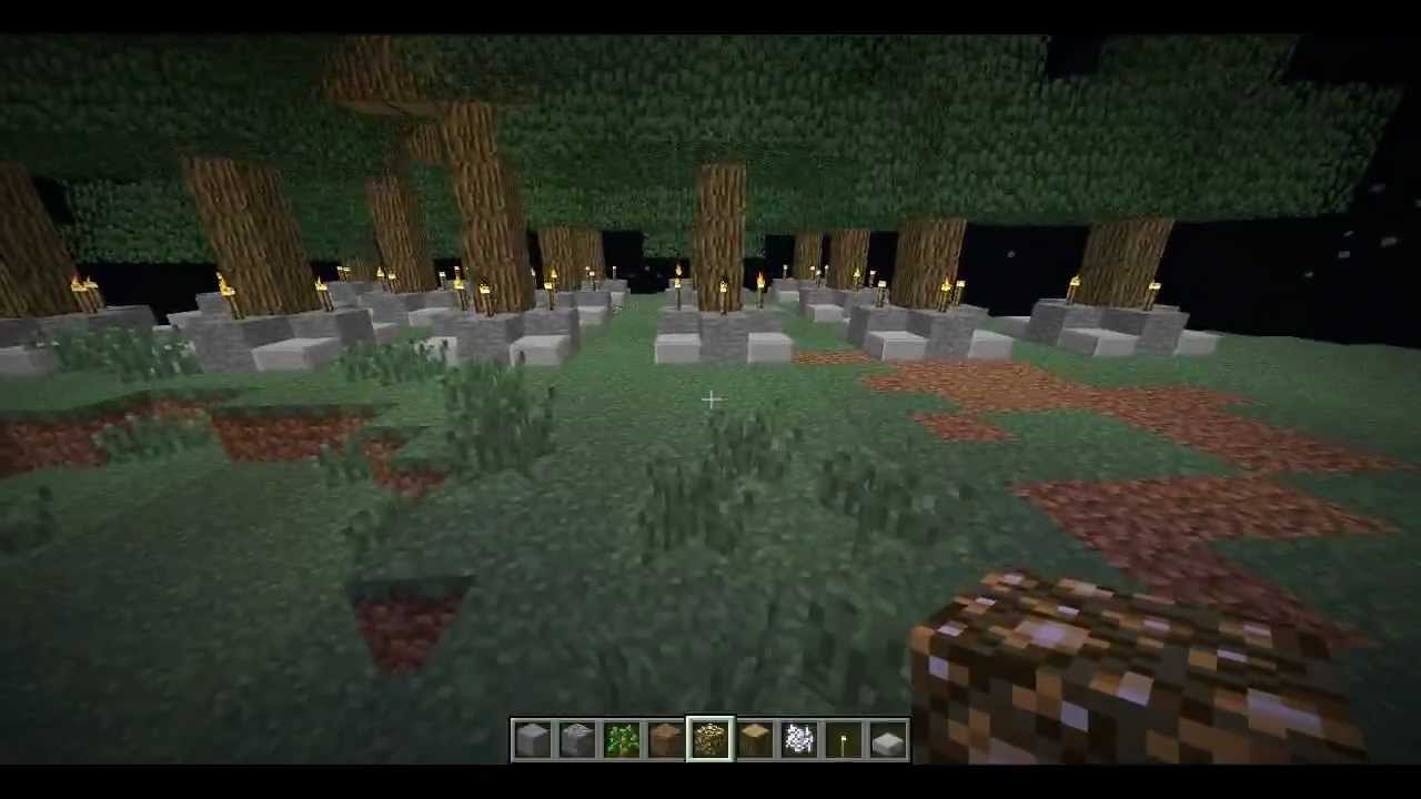 Minecraft | Guia para principiantes - Una granja para arboles - YouTube