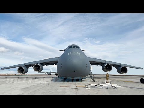 Download The Largest Aircraft in the US Air Force C-5M Super Galaxy in Action