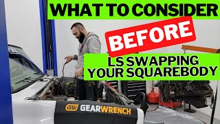 What to consider BEFORE LS swapping your Squarebody! Part 1 #uintagarage #ls #squarebody
