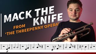 Mack the Knife - Trumpet (with Sheet Music / Notes)