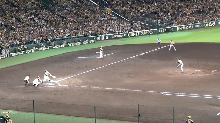 【反撃開始】阪神タイガース・原口文仁のタイムリーヒットで１点差に迫る＠甲子園