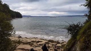 Vistas del camino a la playa al norte de punta Arnela