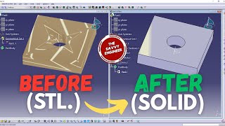 CATIA Reverse Engineering - from STL to Solid Body