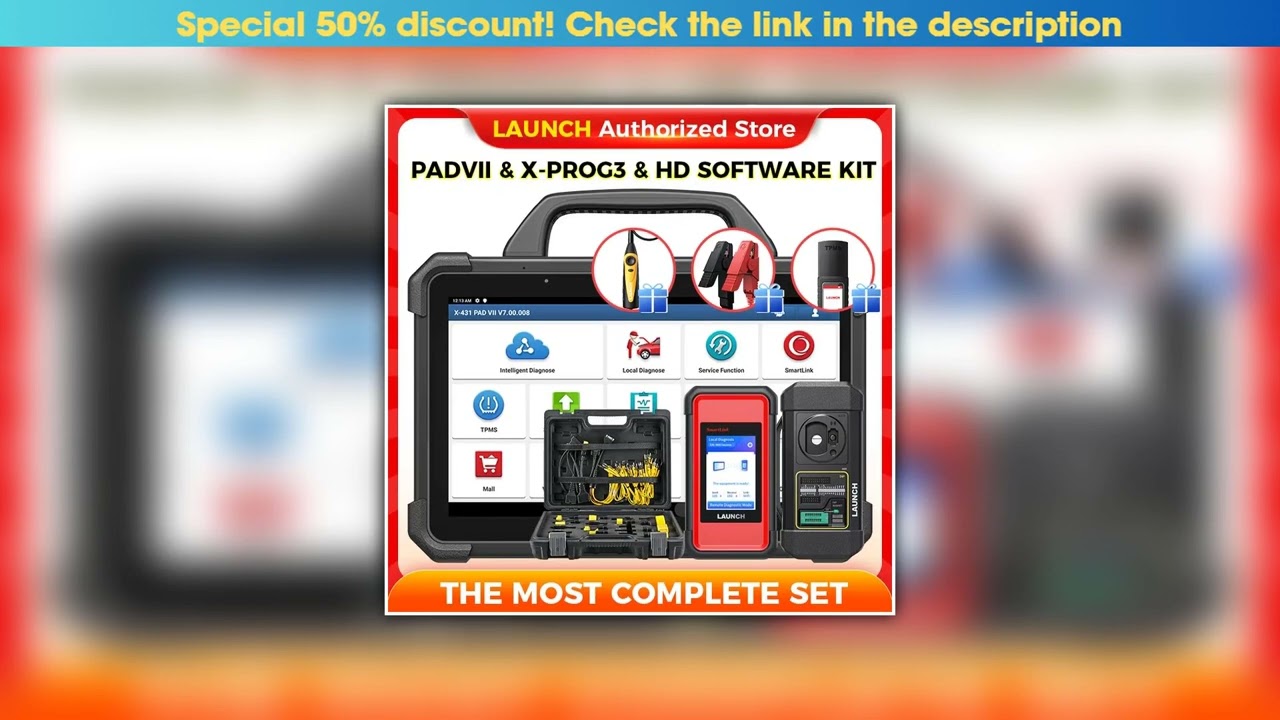 Flash Sale LAUNCH Scanner Most Complete Set PADVII X-PROG3 Trucks Kit Professional Car Diagnostic T