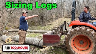 Kelly Helps Me HARVEST TREES For Our Timber Frame Project