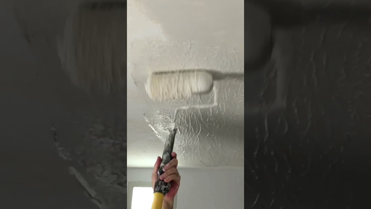 Easy DIY Knockdown Texture with a Paint Roller -Jonny DIY 