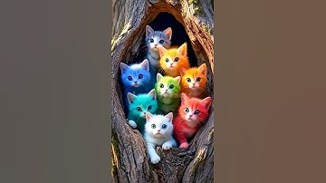 Many cats in one tree #shorts #shortvideo #youtubeshorts #cat #tree #trending