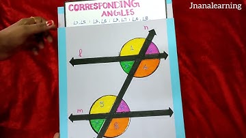 Maths Working model, Parallel lines cut by transversal, Different types of angles, Maths TLM