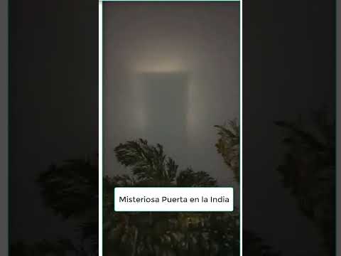 Aparece misteriosa puerta brillante en los cielos de la India