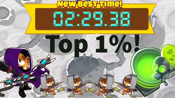 Btd6 Race The Chosen Ones in 2:29.38 Top 1% Strat!