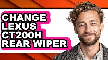 How To Change Lexus CT200H Rear Wiper (UPDATED)