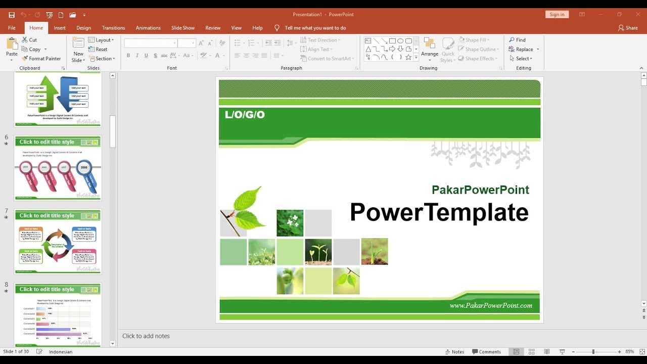  Contoh  Tampilan Template PowerPoint  Menarik tema  General 