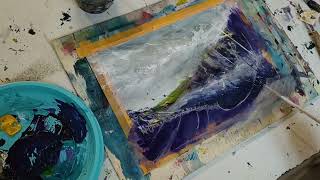 Abstract Painting - Making of - Prima del vuoto, con moto agitato