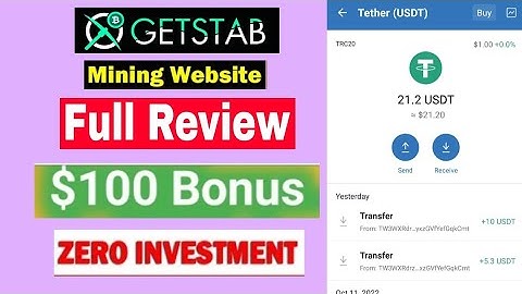 Getstab Mining Website Full Review. 100$ Bounce New Free Cloud Mining Website. Zero Investment