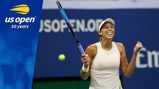 Highlights from Madison Keys' 6-4, 6-3 win over Carla Suarez Navarro