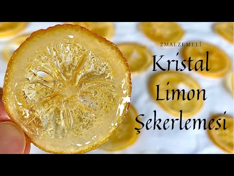 Kristal Limon Şekerleme🍋 Bu limonlarla harika sunumlar yapabilirsiniz 😉How to make Candied Lemons✅