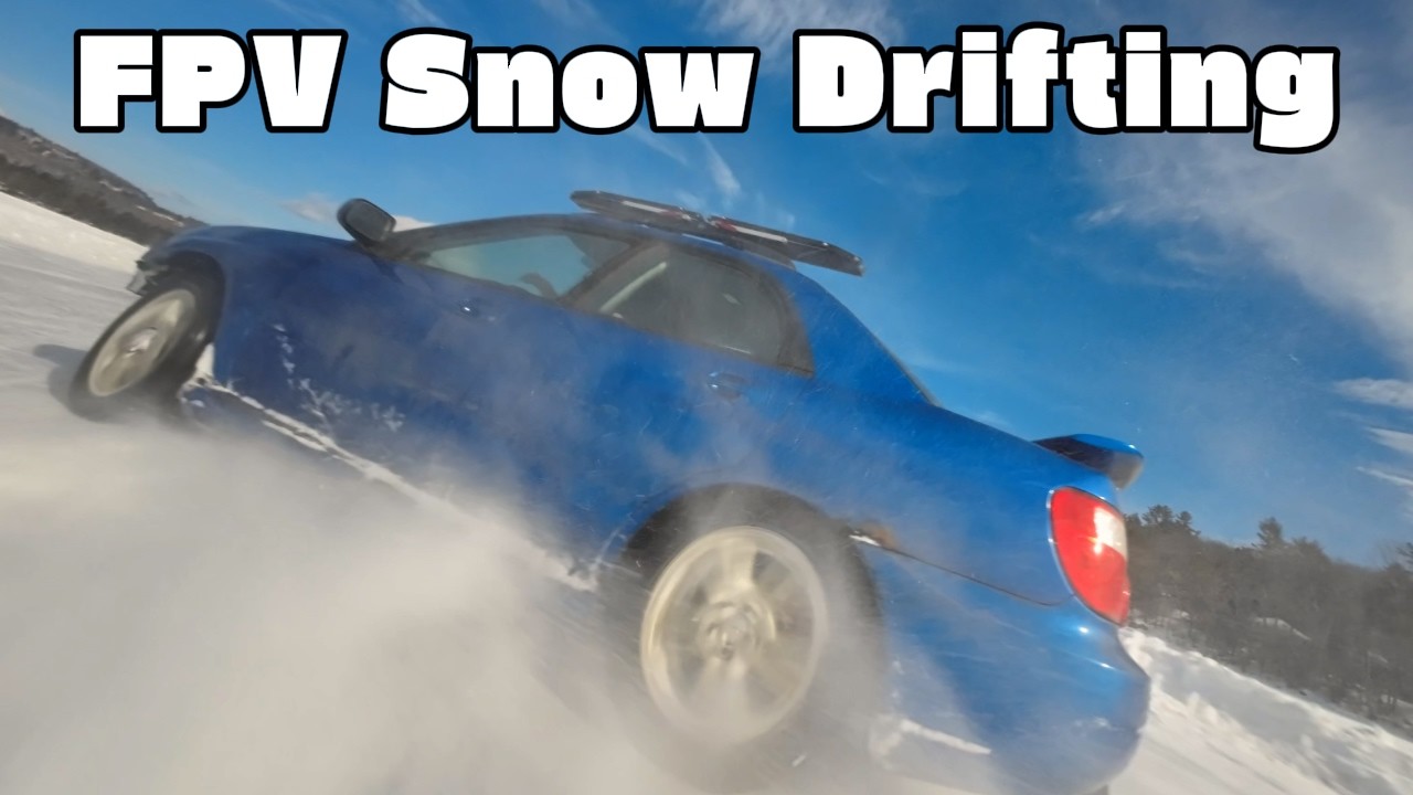 Frozen Lake Drifting | FPV Drone Chase!